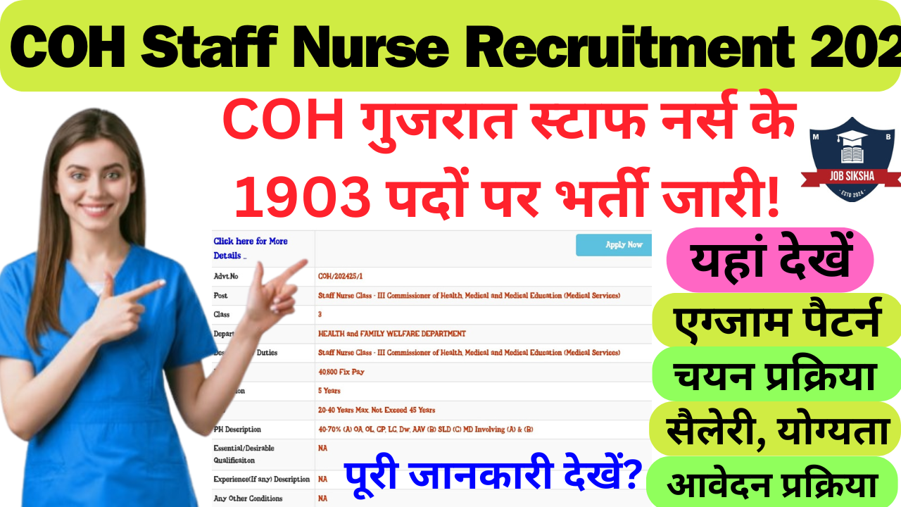 COH Staff Nurse Recruitment 2024