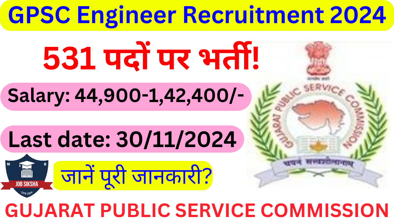 GPSC Engineer Recruitment 2024